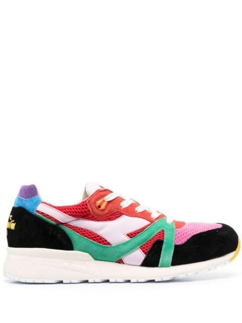 panelled lace-up sneakers by DIADORA