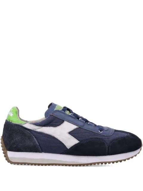 suede-panelled lace-up sneakers by DIADORA