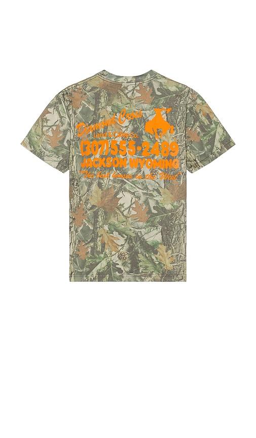 Diamond Cross Ranch Retro Address Tee in Green by DIAMOND CROSS RANCH