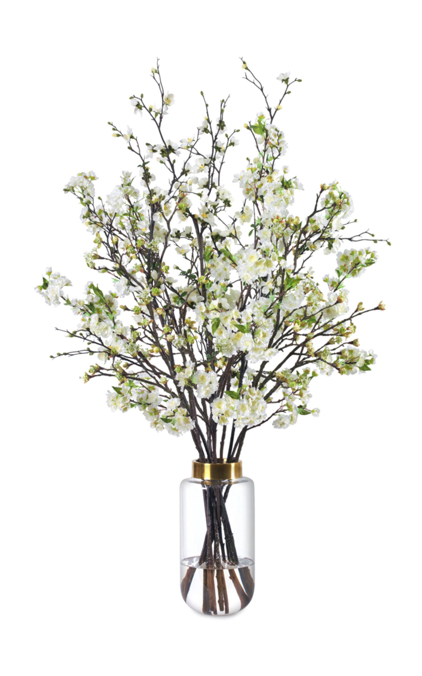 Diane James Designs - Quince and Cherry Blossom Bouquet - White - Moda Operandi by DIANE JAMES DESIGNS