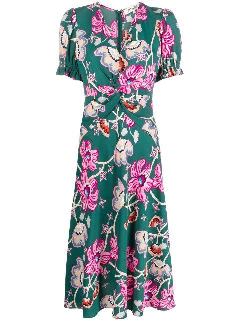 Anaba floral-print crêpe dress by DIANE VON FURSTENBERG
