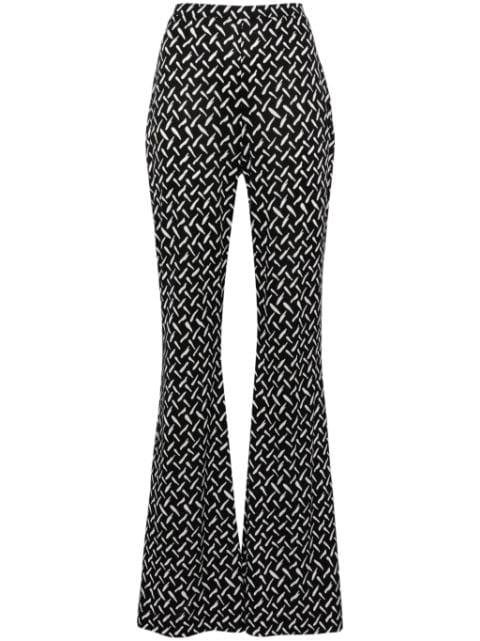 Brooklyn high-waisted flared trousers by DIANE VON FURSTENBERG