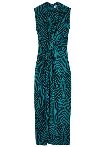 Geri zebra-print jersey maxi dress by DIANE VON FURSTENBERG