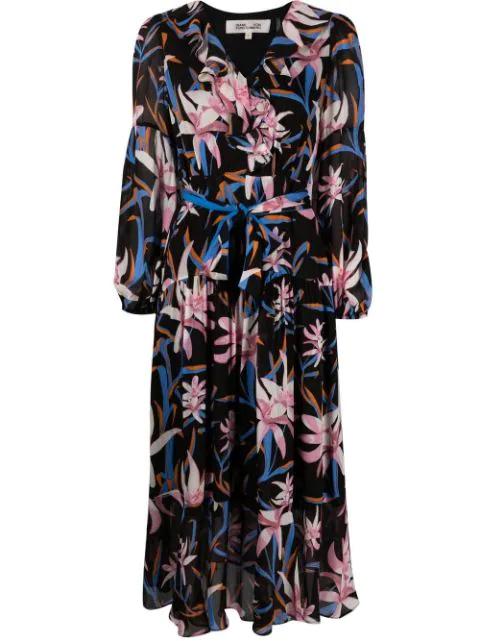 Jaxson floral-print midi dress by DIANE VON FURSTENBERG