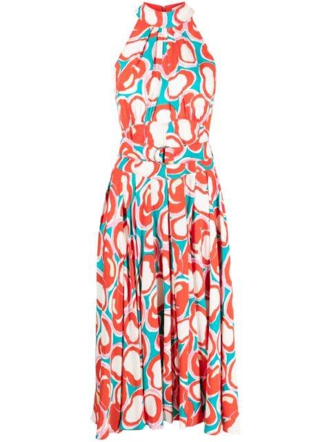 Nicola halter-neck printed dress by DIANE VON FURSTENBERG