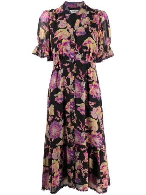Peach midi dress by DIANE VON FURSTENBERG