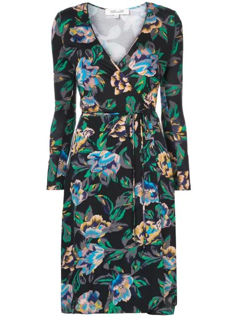 floral wrap dress by DIANE VON FURSTENBERG