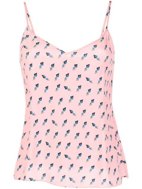 graphic-print top by DIANE VON FURSTENBERG