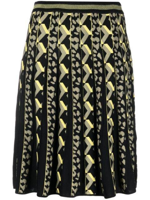 leopard-print pleated skirt by DIANE VON FURSTENBERG