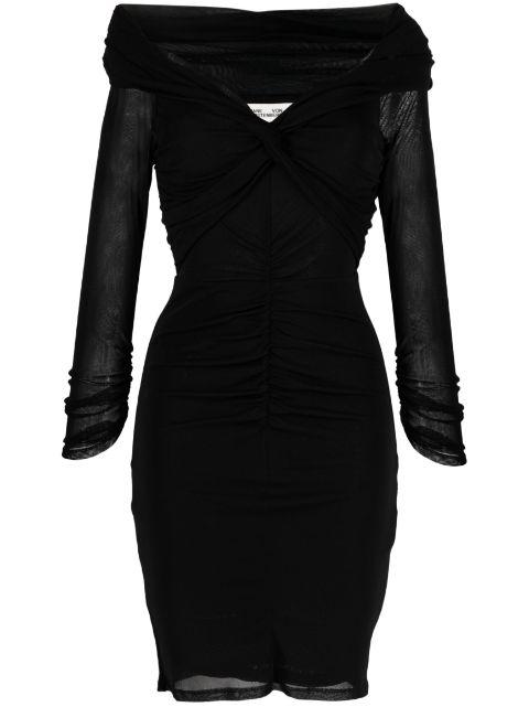 ruched off-shoulder dress by DIANE VON FURSTENBERG