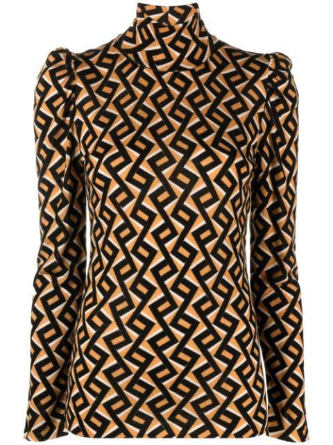 zigzag wool jumper by DIANE VON FURSTENBERG