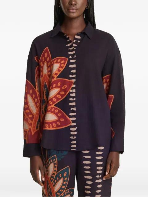 Rina graphic-print shirt by DIARRABLU