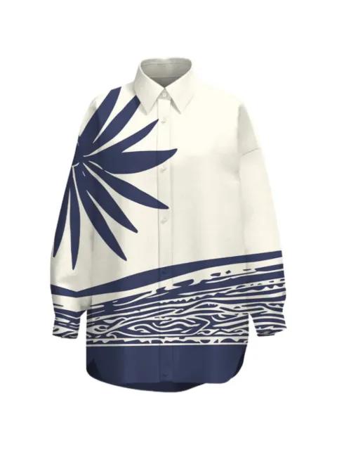 Rina graphic-print shirt by DIARRABLU