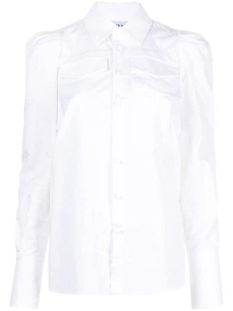 cotton poplin long-sleeved shirt by DICE KAYEK
