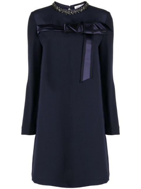 crystal-embellished silk minidress by DICE KAYEK