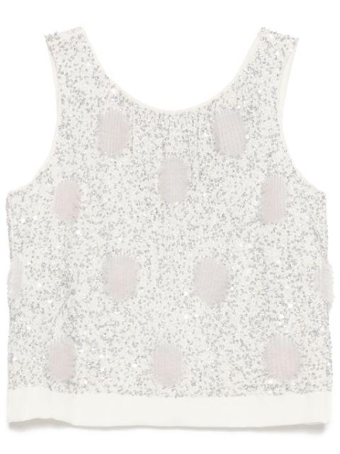 embellished sparkle blouse by DICE KAYEK
