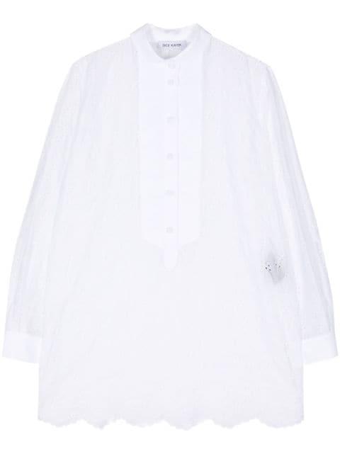embroidered cotton minidress by DICE KAYEK