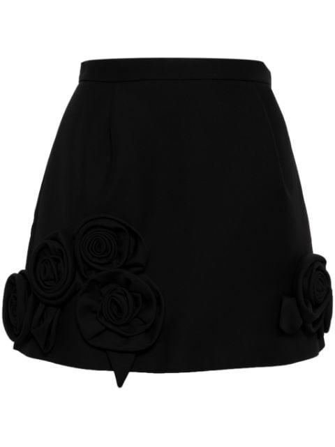 floral-appliquéd miniskirt by DICE KAYEK