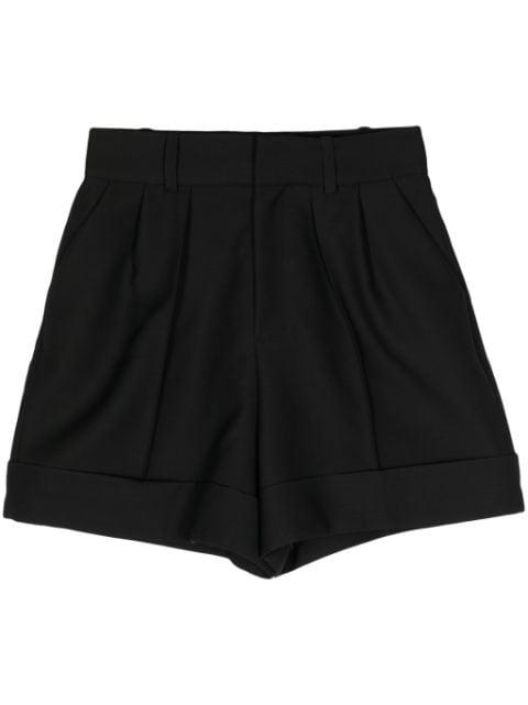 high-rise virgin wool-blend shorts by DICE KAYEK