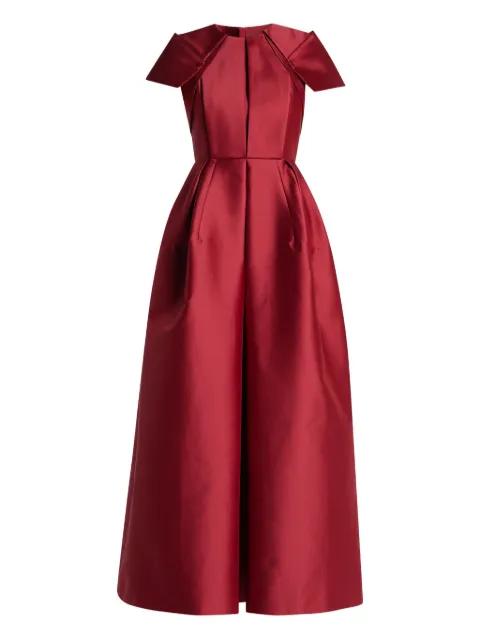 pleated-shoulder maxi dress by DICE KAYEK