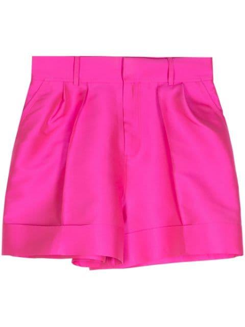 satin-finish mini shorts by DICE KAYEK