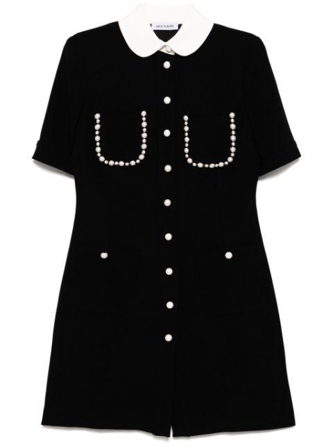 short sleeves peter pan collar shift dress by DICE KAYEK