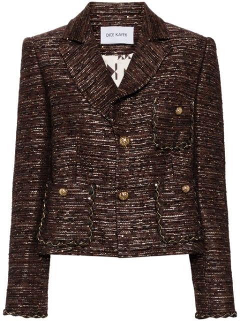 tweeded blazer by DICE KAYEK