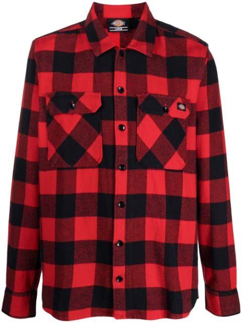 checked cotton shirt by DICKIES CONSTRUCT