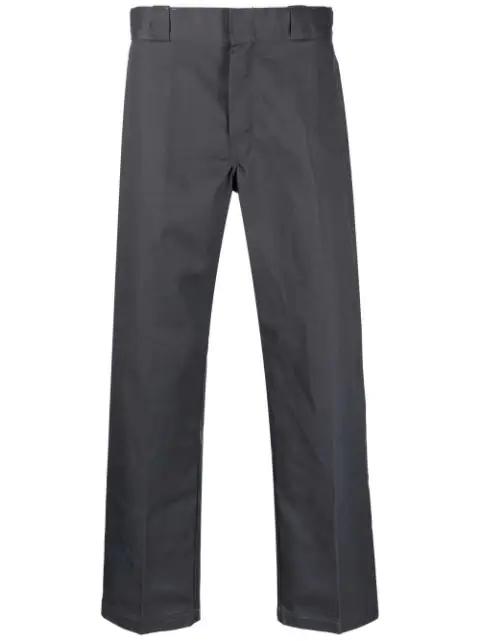 rear logo-patch trousers by DICKIES CONSTRUCT