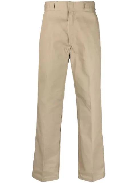 rear logo-patch trousers by DICKIES CONSTRUCT