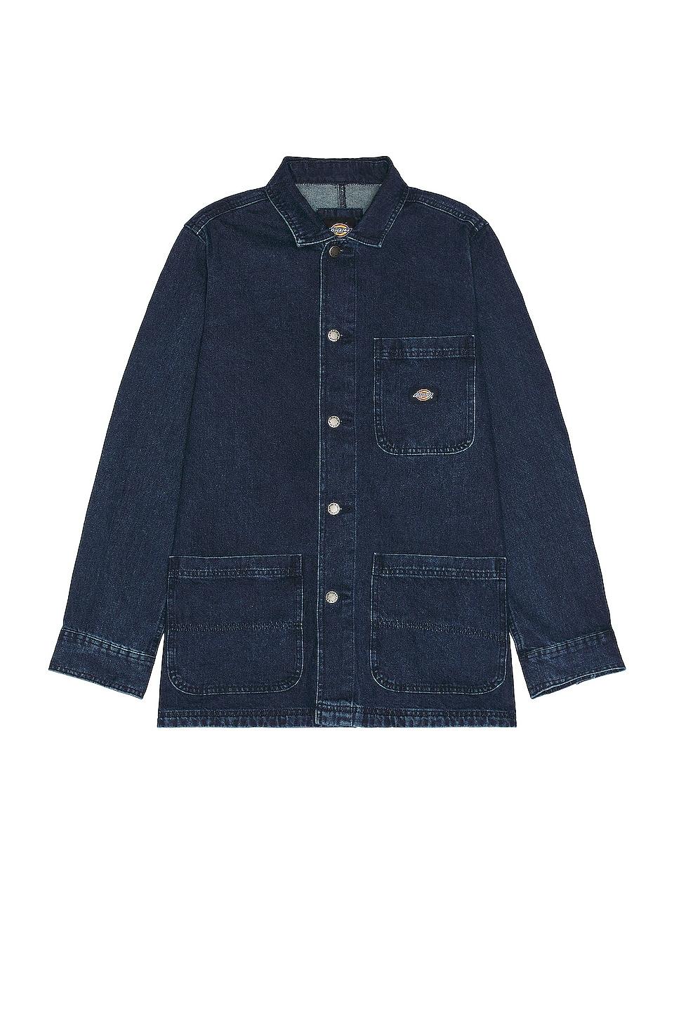 Dickies Denim Chore Coat in Denim-Medium by DICKIES