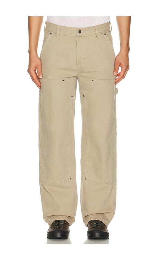 Dickies Double Knee Canvas Carpenter Pant in Brown by DICKIES