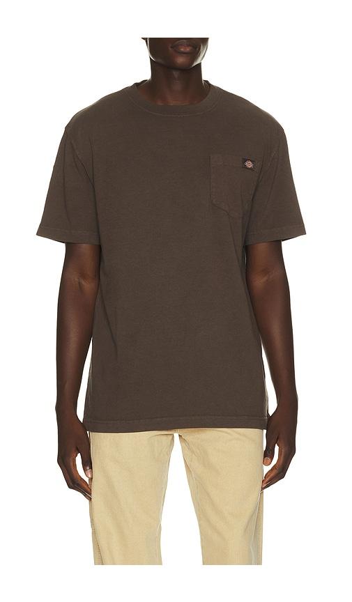 Dickies Heavy Weight Pocket Tee in Chocolate by DICKIES