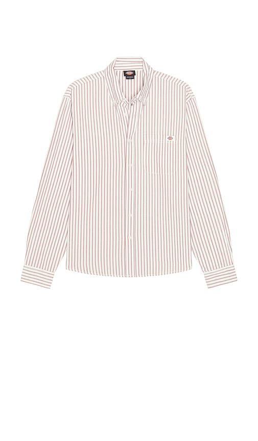 Dickies Long Sleeve Gallatin Shirt in Brown by DICKIES Dickies Long Sleeve Gallatin Shirt in Brown by DICKIES