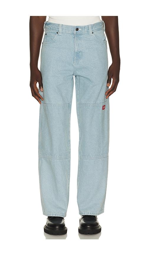 Dickies Loose Straight Double Knee Jean in Blue by DICKIES