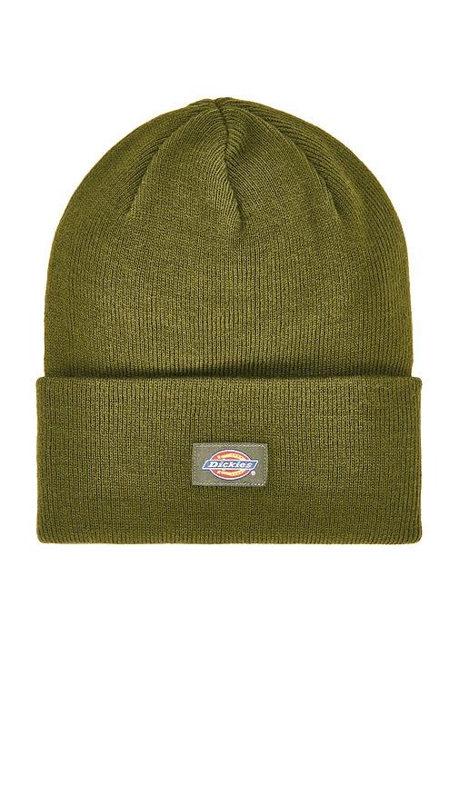 Dickies Tall Cuff Beanie in Green by DICKIES