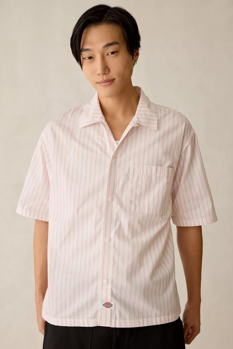 Dickies Venedocia Stripe Relaxed Short Sleeve Shirt by DICKIES