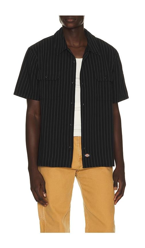 Dickies Worn in Lightweight Work Shirt in Black by DICKIES
