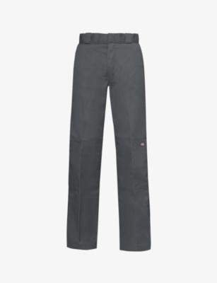 Double-knee elasticated-waist straight-leg woven trousers by DICKIES