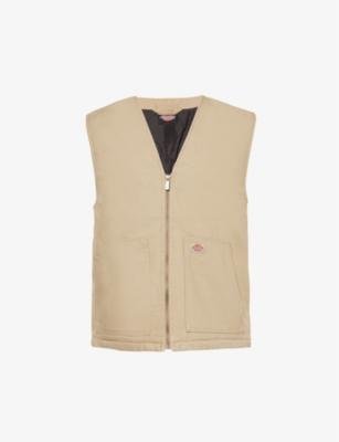 Duck logo-patch cotton vest by DICKIES