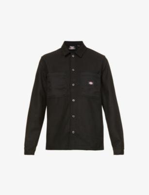 Union Springs brand-patch regular-fit woven overshirt by DICKIES