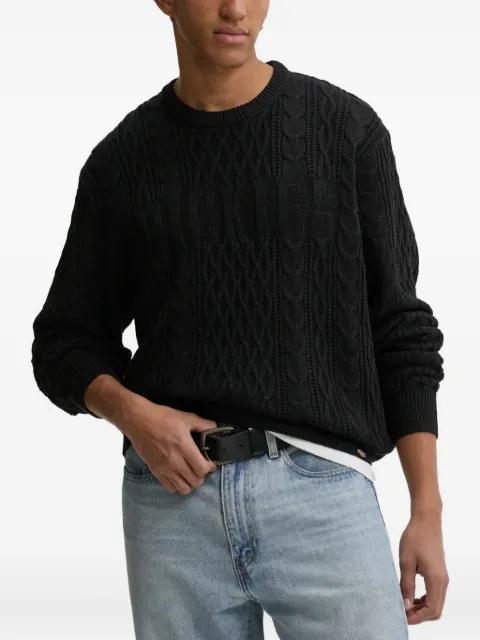 cable-knit crew-neck sweater by DICKIES