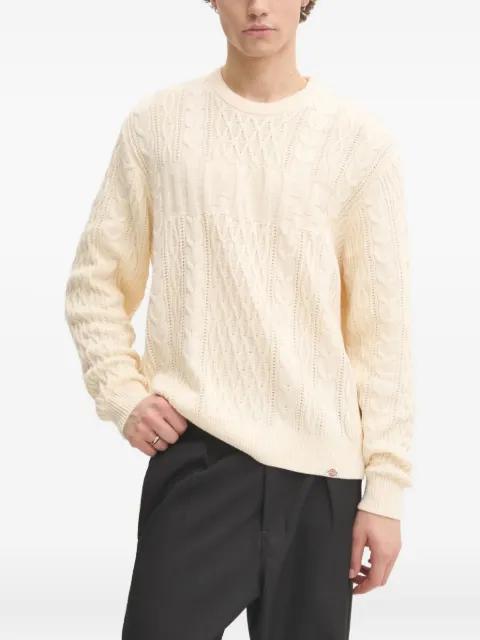 cable-knit crew-neck sweater by DICKIES