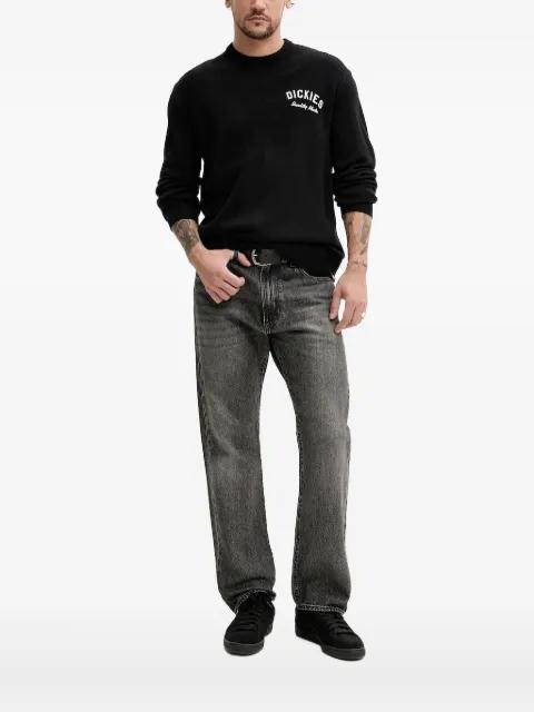 embroidered-logo crew-neck sweater by DICKIES