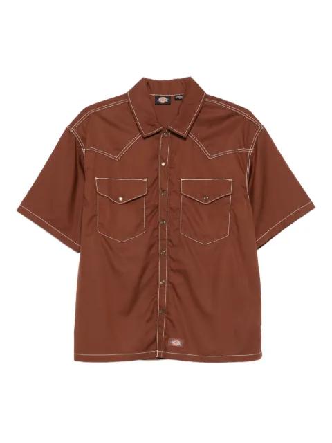 logo-patch shirt by DICKIES