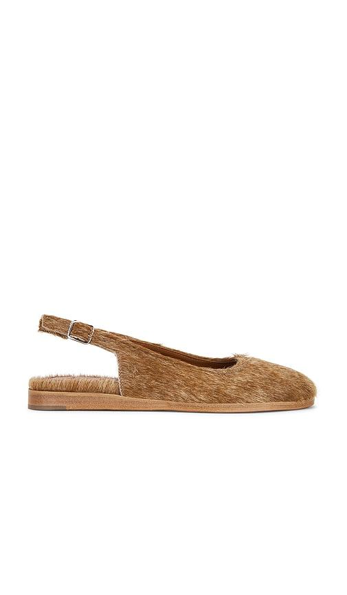 Dico Copenhagen Moa Slingback Flat in Beige by DICO COPENHAGEN