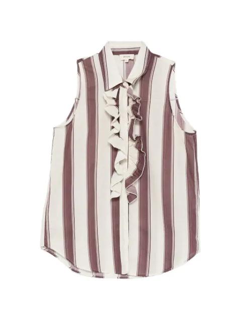 ruffled striped blouse by DIEGA