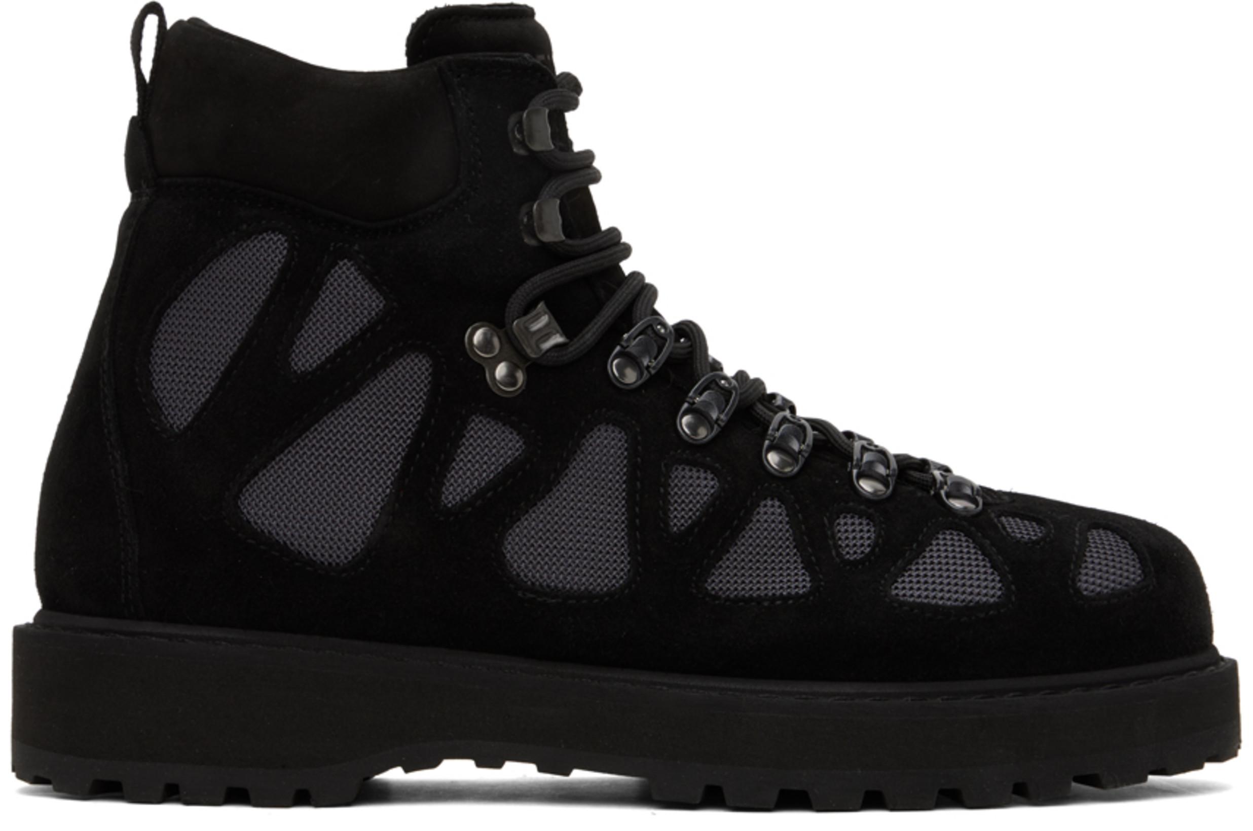 Black & Gray Roccia Vet Boots by DIEMME