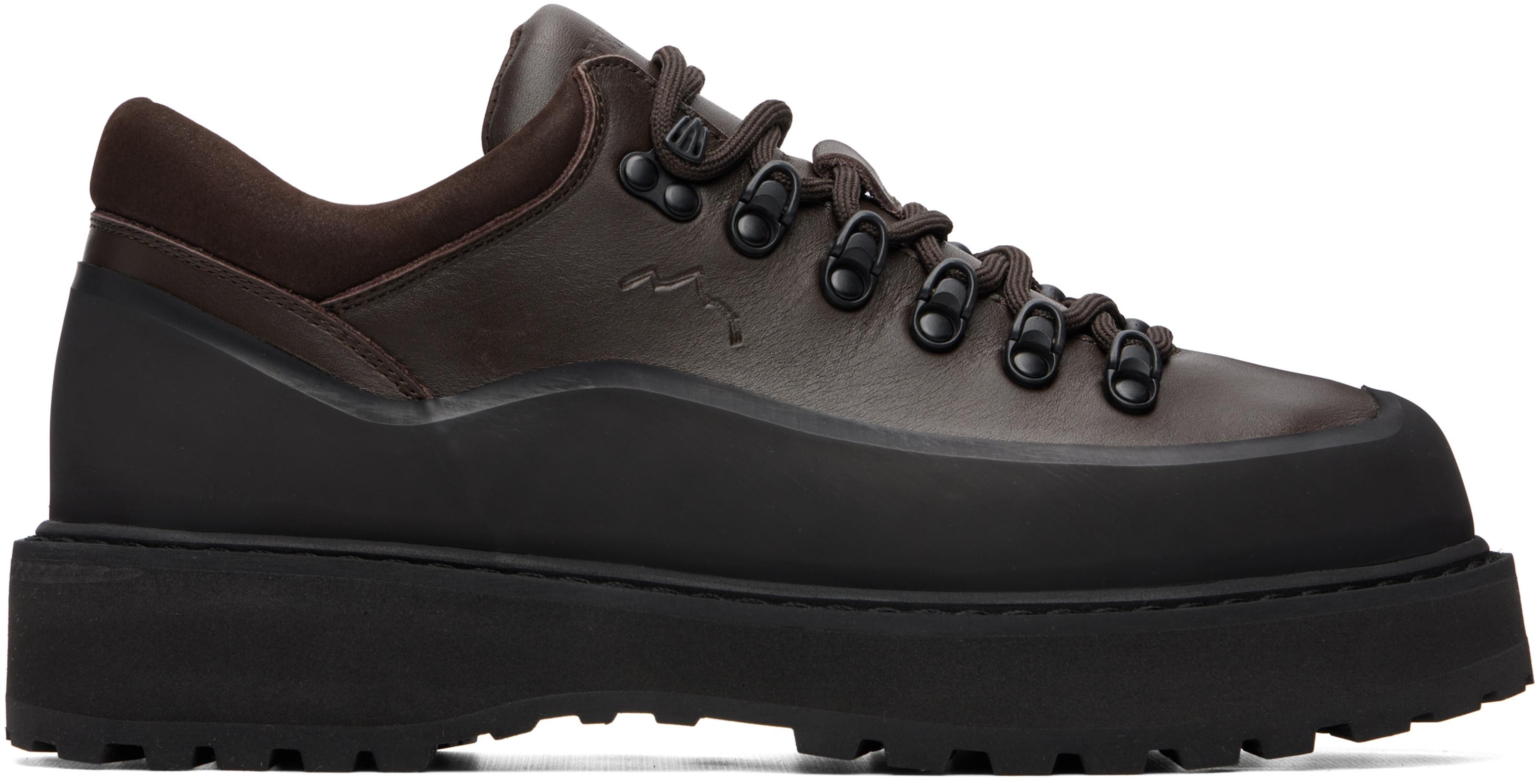 Brown Cornaro Due Gomma Boots by DIEMME