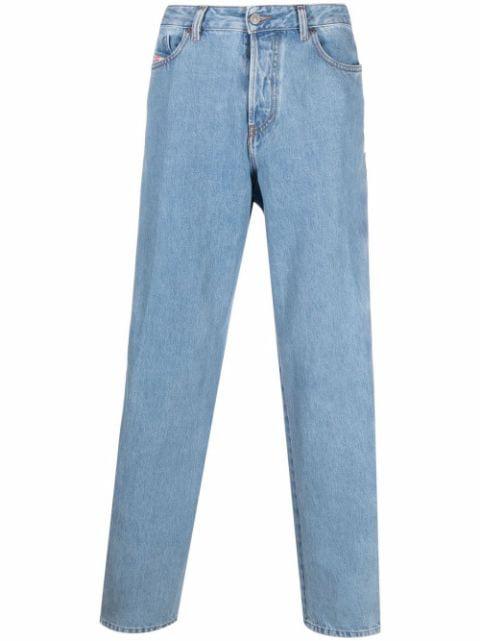 1955 zipped straight-leg jeans by DIESEL
